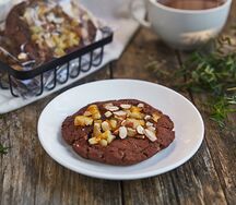 Кукис шоколадные с миндалем и апельсином