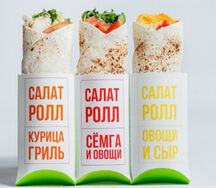 Цезарь ролл с лососем