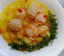 Суп с фрикадельками