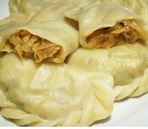 Вареники с капустой 