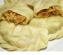 Вареники с капустой замороженные