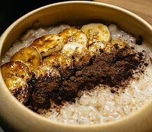 Овсяная каша с бананом