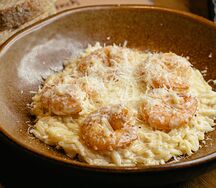 Ризони с креветками