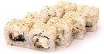 Роллы угорь в кунжуте