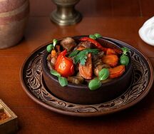 Баранина с овощами