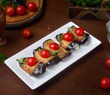 Рулеты из баклажанов