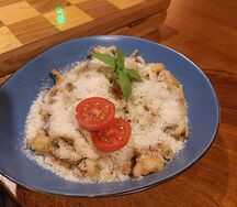 Паста песто Дженовезе с креветками