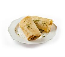 Блины с курицей и грибами