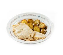 Жареный минтай с мини-картофелем