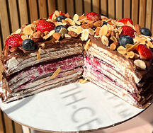 Блинный торт без сахара и глютена