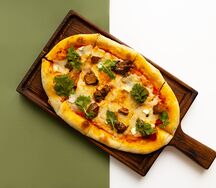 Белые грибы с сыром Бри