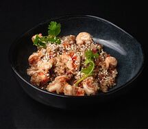 Рис по-тайски с креветками