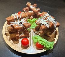Гренки чесночные