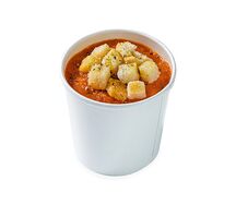 Томатный суп с крутонами