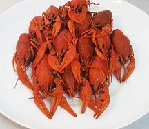 10. Фирменные варёные раки мелкие