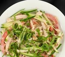 Салат с ветчиной