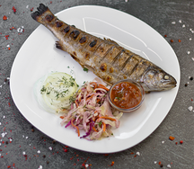 Форель речная на углях