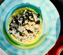 Бефстроганов с картофельным пюре