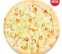 Цезарь-пицца со сливками