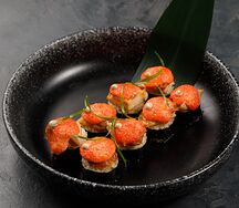 Запеченные роллы с курицей