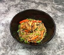 Тяхан с курицей