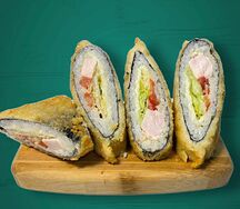 Рисовый сэндвич с курицей