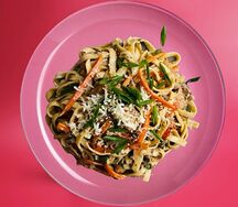 Сливочный удон с курицей