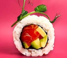 Фитнес-ролл с лососем