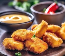 Нагетсы спайси с сырным соусом