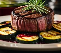 Филе миньон с цукини гриль