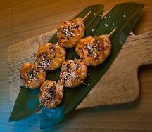 Шашлычки из креветок