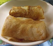 Блинчики с мясом и рисом