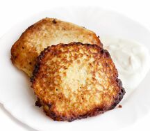 Драники Сибирские с мясом и сметаной