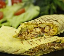 Сырная шаурма с курицей стандарт