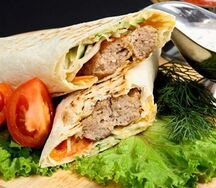 Шаурма с люля-кебабом стандарт