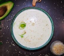 Сливочный суп с угрем