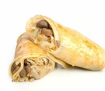 Блин с капустой и грибами