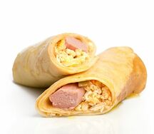 Блин Сосиска с омлетом