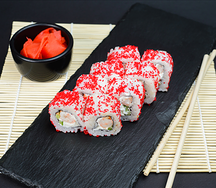 Калифорния эби с икрой