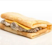 Блин с грибами и сыром