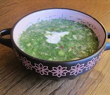 Окрошка с ветчиной