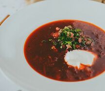 Борщ с говядиной