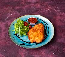 Куриная грудка по-милански с пармезаном