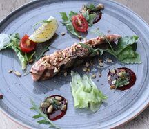 Филе лосося в сеульском соусе