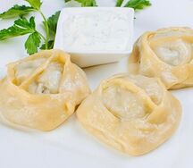 Манты с говядиной