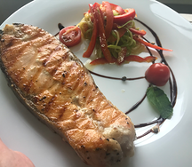 Семга на гриле