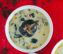 Суп сливочный с шиитаке