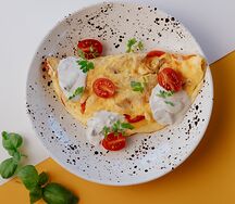 Омлет с цыпленком