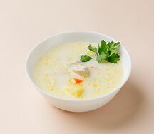 Сырный суп с курицей