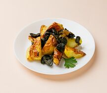 Картофель с шампиньонами